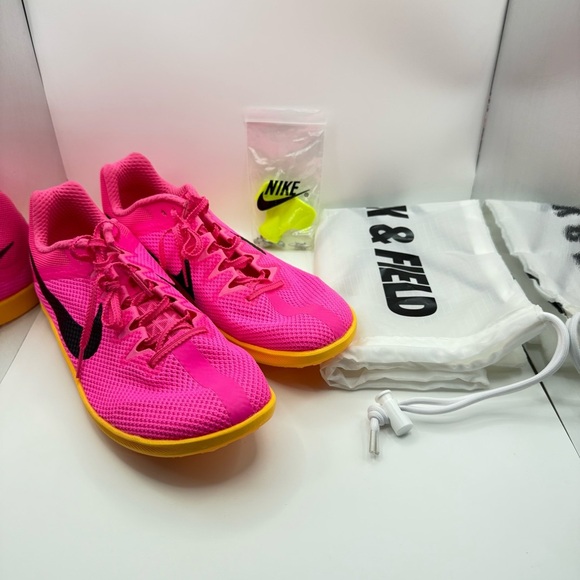 Nike Zoom Rival Men’s Size 10 Woman’s 11.5 Distance Track & Field Spikes Pink - Picture 8 of 10